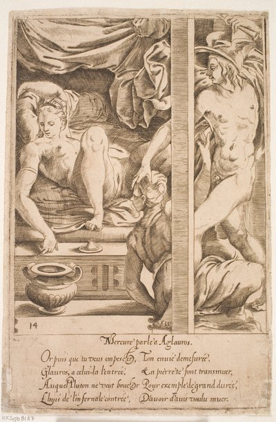 Merkur besucht Herse von Jacques Androuet Ducerceau d.Æ.