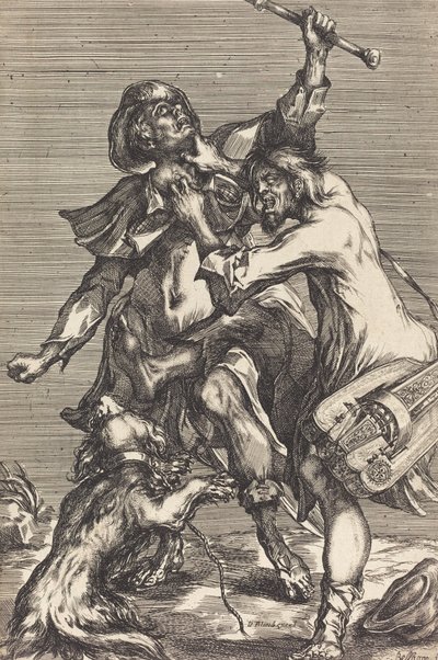 Kämpfende Bettler von Jacques Bellange
