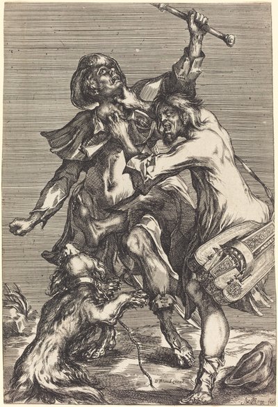 Kämpfende Bettler von Jacques Bellange