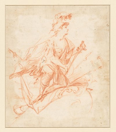 Krieger kniet bei einer Trophäe von Jacques Bellange