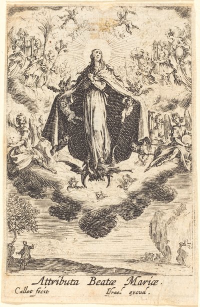 Attribute der Jungfrau von Jacques Callot
