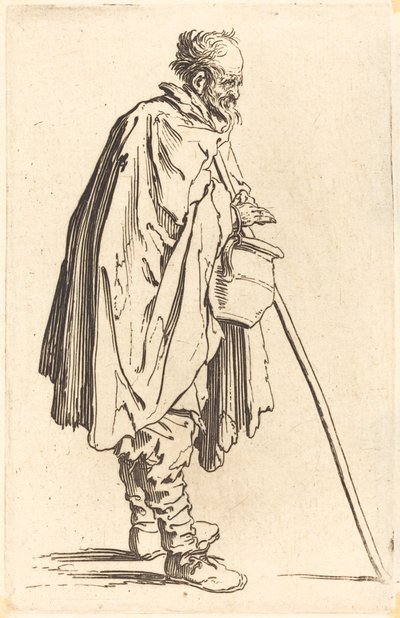 Bettler mit Topf, ca. 1622 von Jacques Callot
