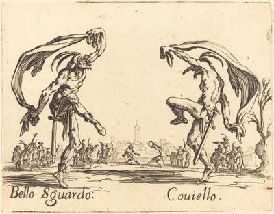 Bello Sguardo und Coviello von Jacques Callot