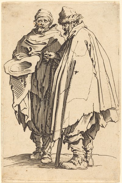 Blinder Bettler und Begleiter von Jacques Callot