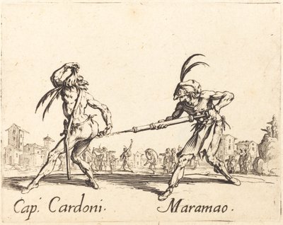 Cap. Cardoni und Maramao, ca. 1622 von Jacques Callot