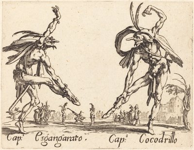 Cap. Esgangarato und Cap. Cocodrillo von Jacques Callot