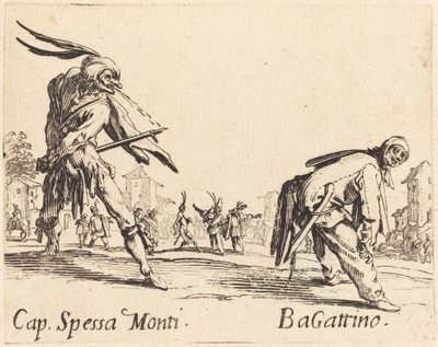 Cap. Spessa Monti und Bagattino von Jacques Callot