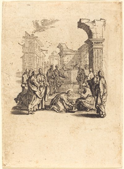 Christus wäscht die Füße der Apostel von Jacques Callot