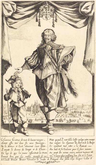 Claude Deruet und sein Sohn Jean von Jacques Callot
