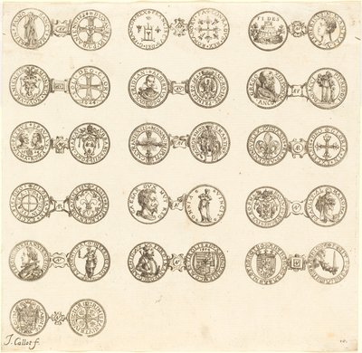 Münzen [Tafel 10] von Jacques Callot