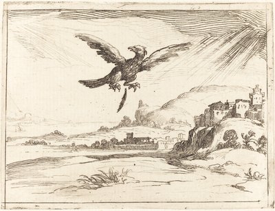Adler verliert eine alte Feder, 1628 von Jacques Callot