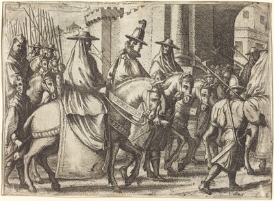 Einzug in Ferrara [recto] von Jacques Callot