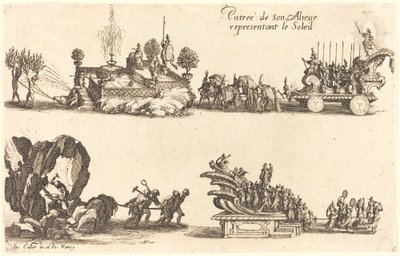 Einzug Seiner Hoheit, die Sonne darstellend von Jacques Callot