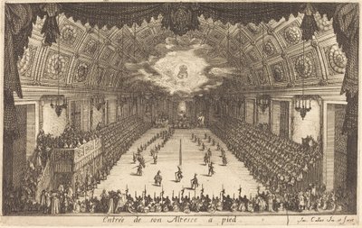 Einzug Seiner Hoheit zu Fuß von Jacques Callot