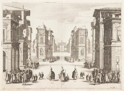 Erster Akt von Soliman von Jacques Callot
