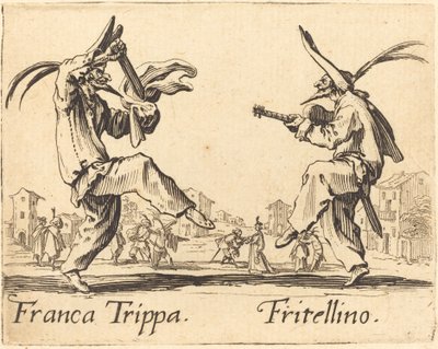 Franca Trippa und Fritellino von Jacques Callot