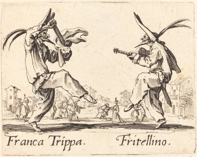 Franca Trippa und Fritellino von Jacques Callot