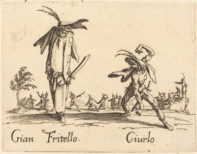 Gian Fritello und Ciurlo von Jacques Callot