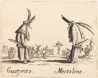 Guatsetto und Mestolino, ca. 1622 von Jacques Callot