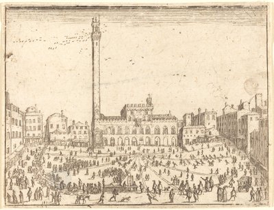 Piazza Publicca, Siena von Jacques Callot
