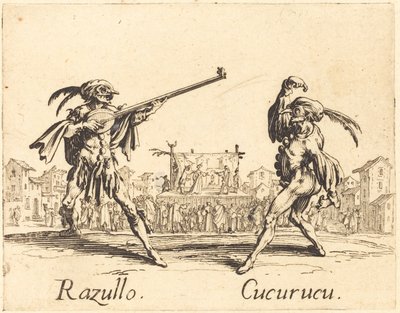 Razullo und Cucurucu von Jacques Callot