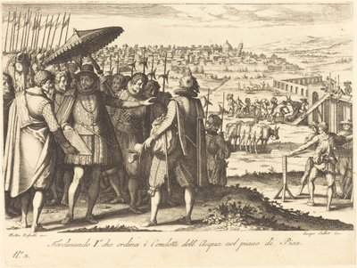 Restaurierung des Aquädukts in Pisa von Jacques Callot