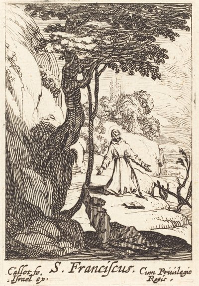 Heiliger Franziskus, ca. 1632 von Jacques Callot