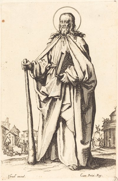 Heiliger Jakobus der Jüngere, veröffentlicht 1631 von Jacques Callot