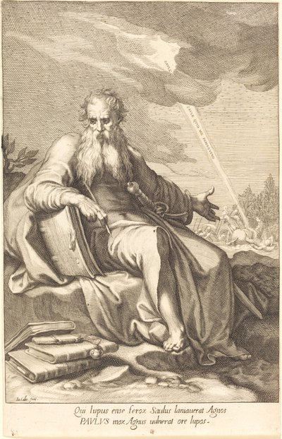 Heiliger Paulus, sitzend von Jacques Callot