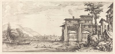 Die Badenden, wahrscheinlich ca. 1630 von Jacques Callot