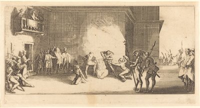 Die Krönung mit Dornen, ca. 1618 von Jacques Callot