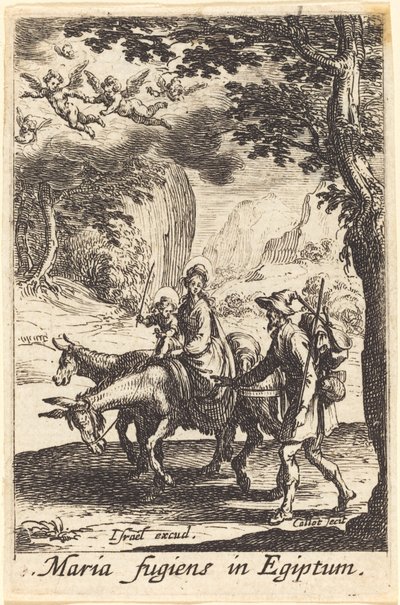 Die Flucht nach Ägypten von Jacques Callot