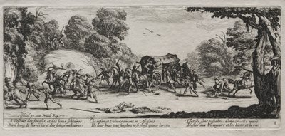 Die großen Leiden des Krieges: Straßenraub von Jacques Callot