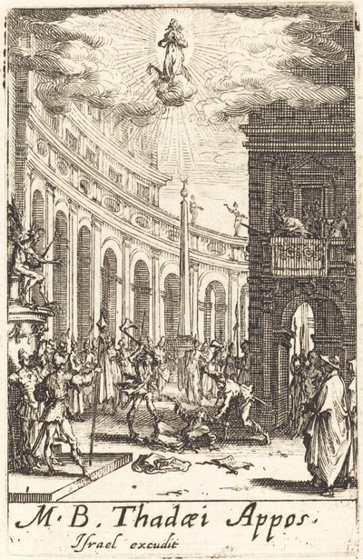 Das Martyrium des Heiligen Thaddäus von Jacques Callot