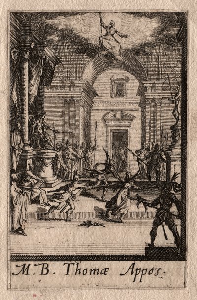 Das Martyrium der Apostel: St. Thomas von Jacques Callot