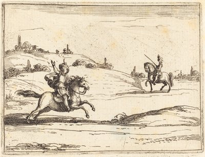 Zwei Ritter von Jacques Callot