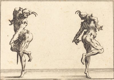 Zwei Pantalons tanzen von Jacques Callot