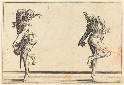 Zwei Pantalons tanzen von Jacques Callot