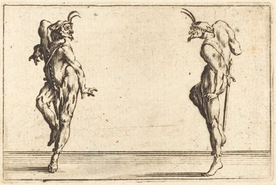 Zwei Pantalons tanzen von Jacques Callot