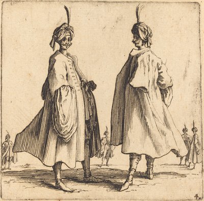 Zwei Türken von Jacques Callot