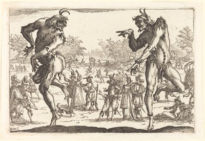 Zwei Zanni von Jacques Callot