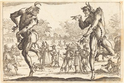 Zwei Zanni von Jacques Callot
