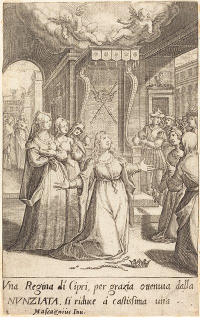 Königin von Zypern von Jacques Callot after Donato Mascagni
