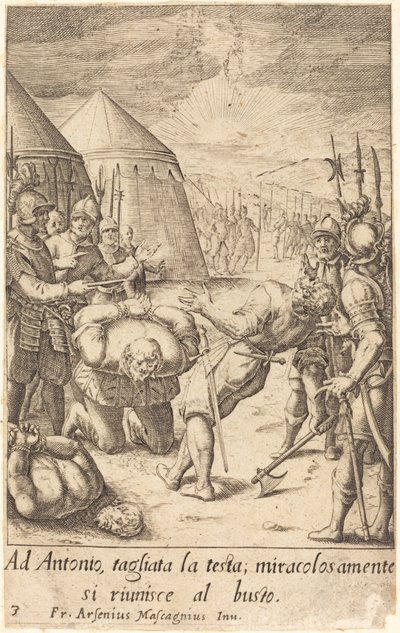 Die Enthaupteten von Jacques Callot after Donato Mascagni
