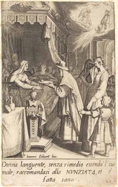 Der geheilte Kranke von Jacques Callot after Giovanni Bilivert