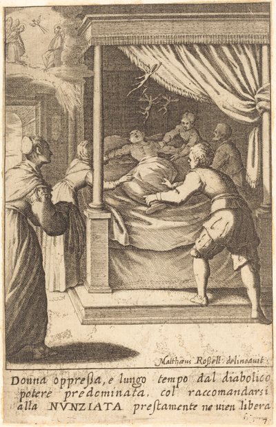 Die unterdrückte Frau von Jacques Callot after Matteo Rosselli