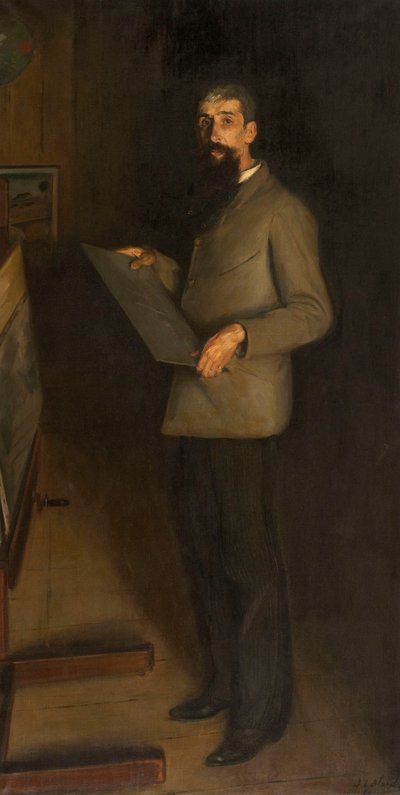 Porträt von Henri Guérard, 1889 von Jacques Emile Blanche
