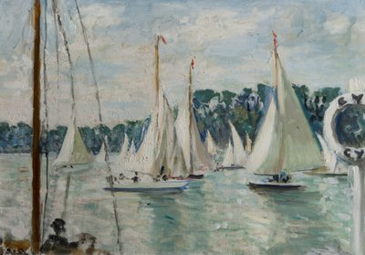Rennjachten auf der Seine von Jacques Emile Blanche