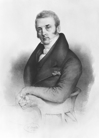 Esprit Auber (1782-1871) 1832 von Jacques Francois Gauderique Llanta
