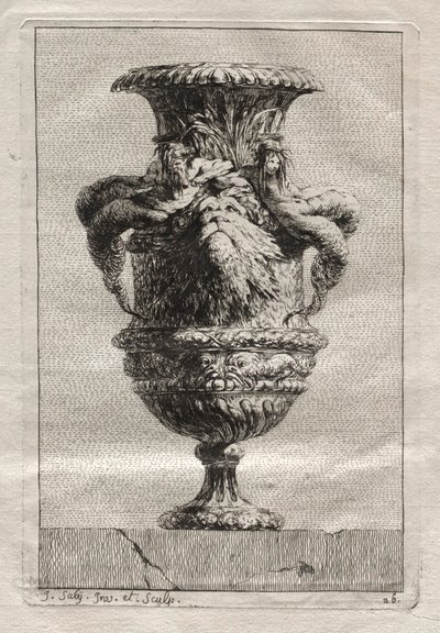 Vasensuite: Platte 26 von Jacques François Saly